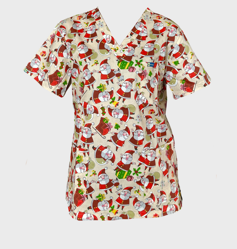 Santa Claus Scrubs, christmas scrubs