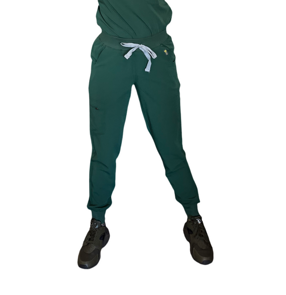 Hunter Green Jogger Scrubs Pants – OZMED Scrubs
