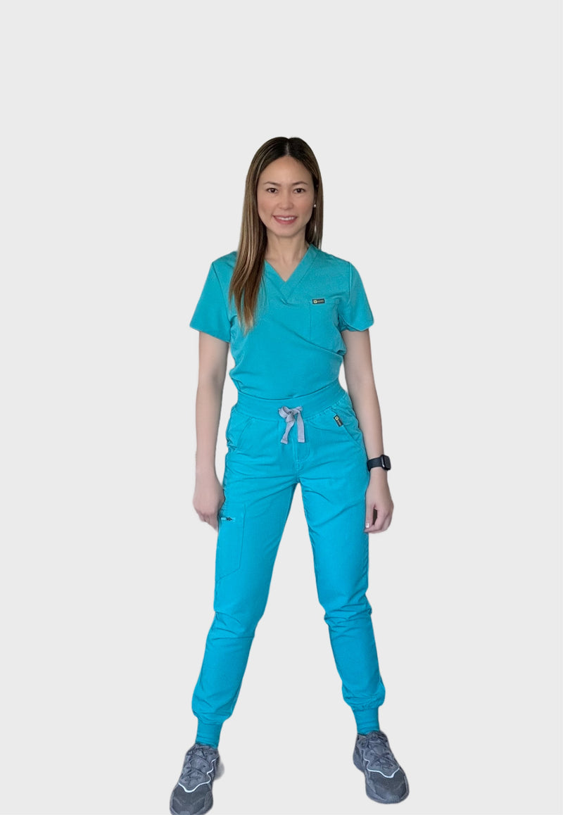 Teal scrubs ozmed