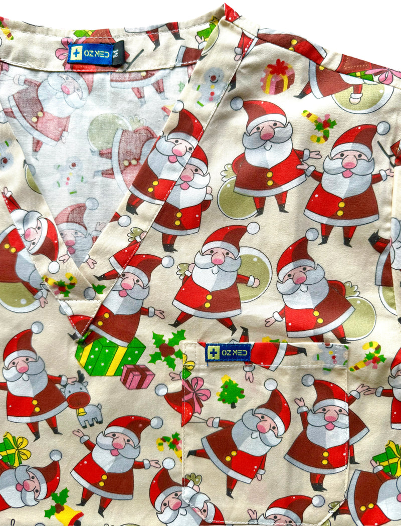 Old Saint Nick Christmas Scrubs