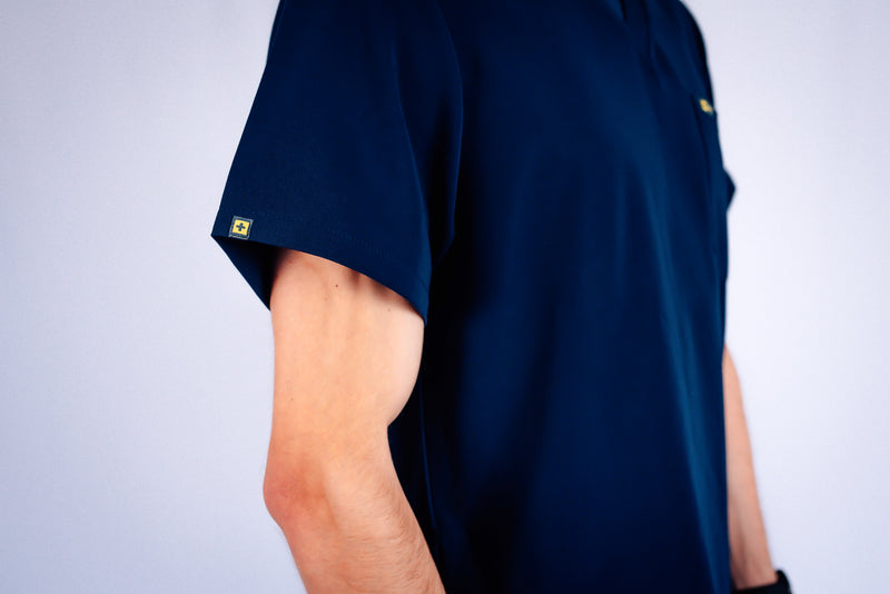 ozmed navy mens scrubs