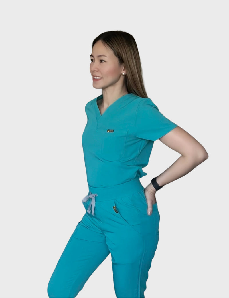 Teal scrubs ozmed