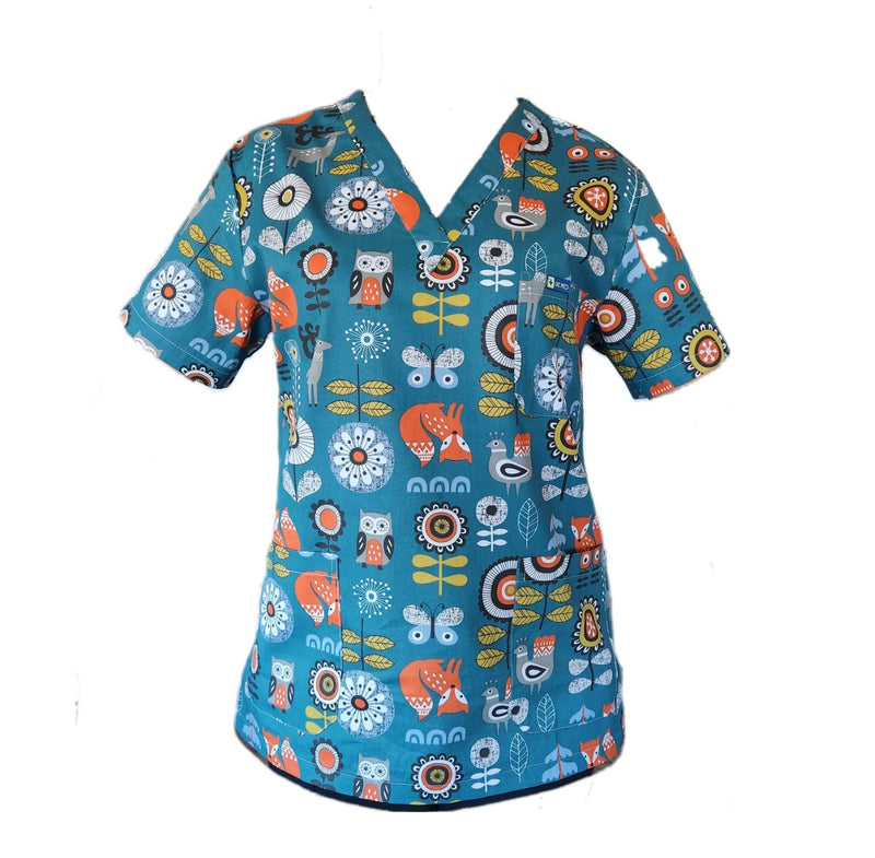 Fun printed scrubs