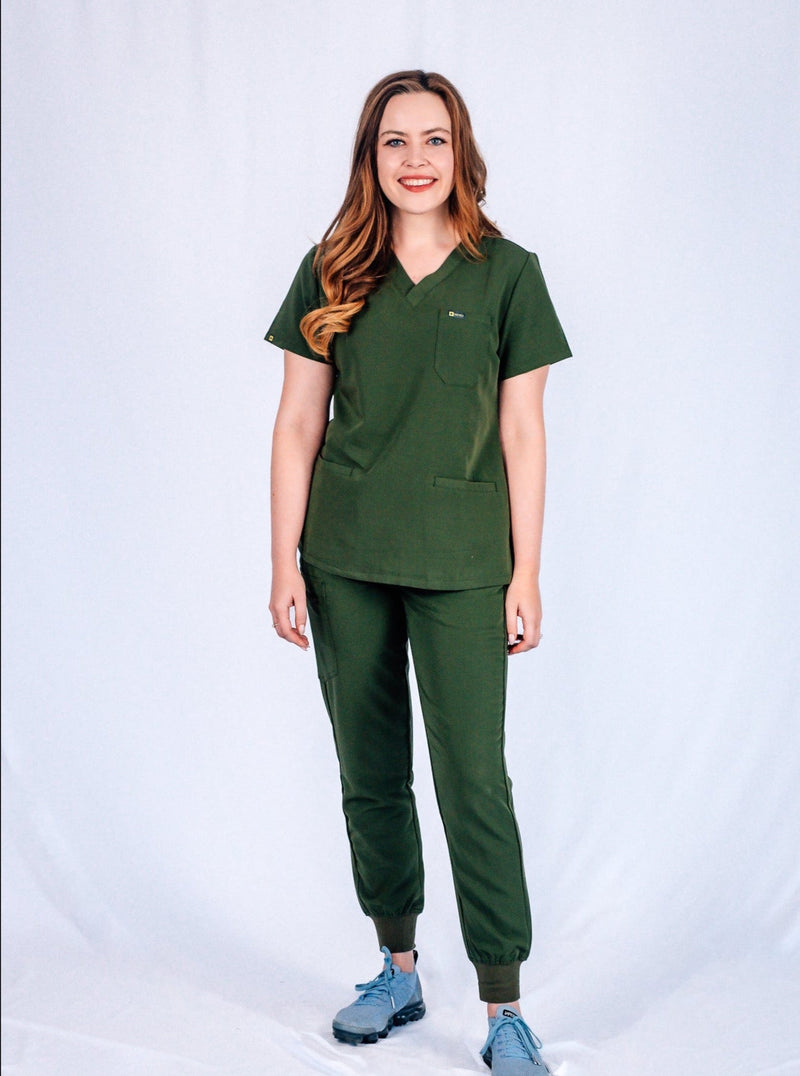 Tea Leaf Scrub Top